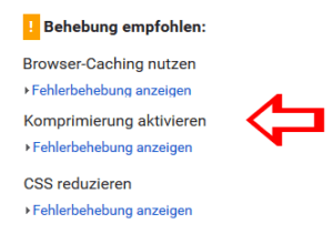 komprimierung aktivieren